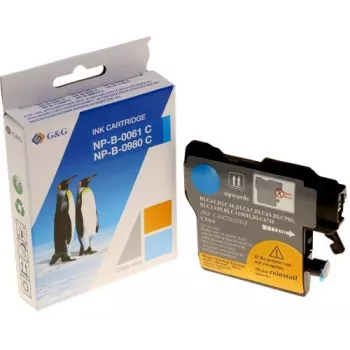 G&G Ninestar high yield zwarte inktcartridge compatibel met Brother LC-980/LC-1100 (XXL, 20 ml, 600 pagina's)