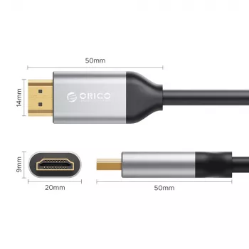 ORICO H8Y1 HDMI 2.1 kabel 8K 60Hz 3m zwart