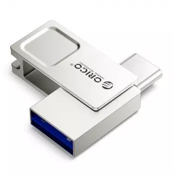 ORICO U301 128GB dual-USB-A/USB-C flashdrive USB 3.2 Gen 1 zilver
