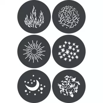 Godox GP GS1 gobo-set (6 stuks) voor SA-P projectie-opzetstuk