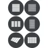 Godox GP GS4 gobo-set (6 stuks) voor GP-serie projectoren