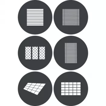Godox GP GS4 gobo-set (6 stuks) voor GP-serie projectoren