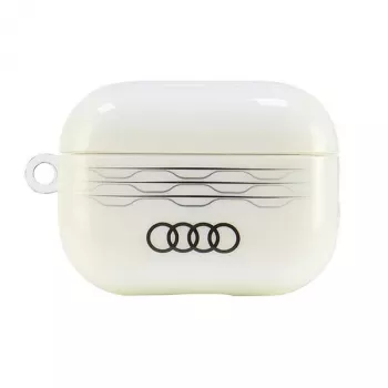 Audi IML Geometric Pattern AirPods Pro 2 hoesje wit