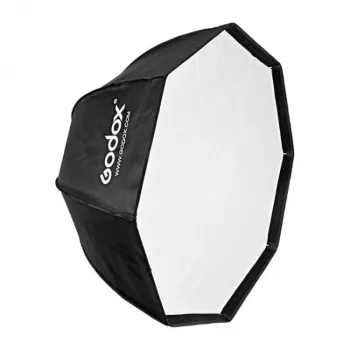 Godox SB-UBW95 95cm achthoekige paraplu-softbox met Bowens-aansluiting, zilveren binnenkant, diffusers en draagtas