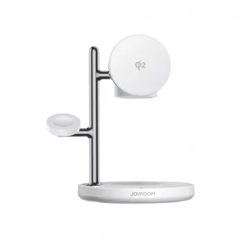 JOYROOM JR-W23 Qi2 4-in-1 draadloos laadstation met nachtlampje - wit