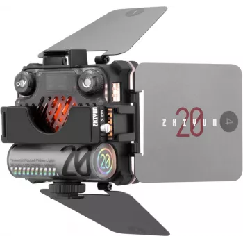 Zhiyun M20 Combo 20W bi-color LED-videolichtset met RGB, ministatief, diffuser, grid, barndoors