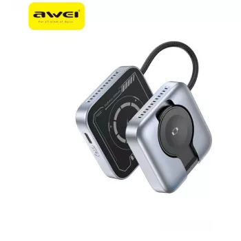 AWEI W35 3-in-1 draadloos laadstation 15W grijs