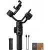 Zhiyun Smooth 5S AI smartphone-gimbal met magnetisch vullicht, 3-assige stabilisator, 300g draagvermogen, zwart