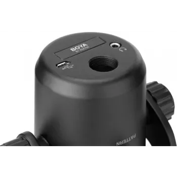 BOYA BY-PM700 USB-condensatormicrofoon met 4 richtkarakteristieken, latency-vrije monitoring, geïntegreerde standaard