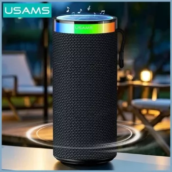 USAMS YX018 draagbare Bluetooth 5.4-luidspreker zwart