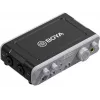 BOYA BY-AM1 2-kanaals USB-C audio-interface met XLR/TRS-ingangen, +48V fantoomvoeding en direct monitoring