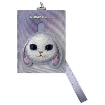 Nimmy Big Eyed Pet 2.0 Rabbit kaarthouder portemonnee, paars