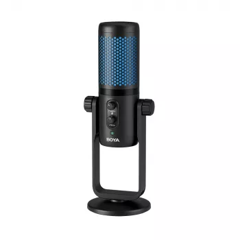 BOYA BY-PM740 draadloze condensatormicrofoon met 4 richtkarakteristieken, 2,4 GHz, USB-A & 3,5 mm, zwart
