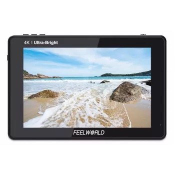 FEELWORLD LUT7 7-inch 2200nit 1920x1200 touchscreen 4K HDMI on-camera fieldmonitor met 3D LUT, HDR, waveform, dual NP-F