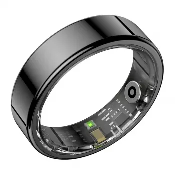 COLMI RING 2 smart ring, maat 10, zwart – 24/7 gezondheids- en fitnesstracker met hartslag, SpO2, slaap- en stressmonitoring, IP68 waterdicht, 7 dagen accu