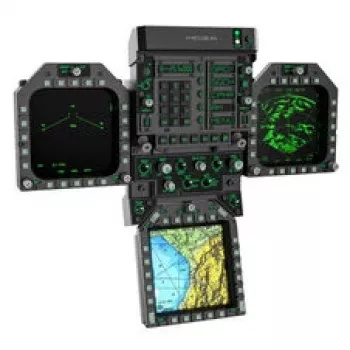 Moza Racing FMP18 panel bundel – 18-input sim-racing bedieningspaneel met RGB-achtergrondverlichting