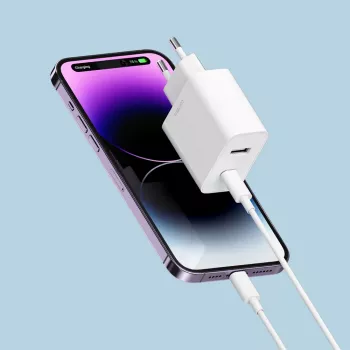 Cuktech A19 30W GaN wandlader USB-A + USB-C - wit
