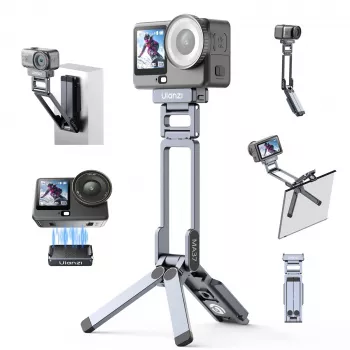 ULANZI MA37 magnetisch mini-statief handgreep voor DJI Osmo Action 6 Nano Arca-Swiss grijs