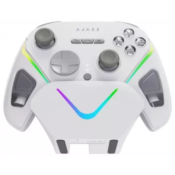 AJAZZ GP100S draadloze gamepad met oplaadstation, wit