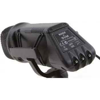 Rode SVM stereovideomicrofoon met Rycote-Lyre-ophanging
