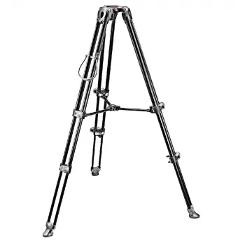 Manfrotto MVT502AM aluminium videostatief met vloeistofbasis, 3 beensegmenten, 4 kg draagvermogen, 169 cm maximale hoogte, zwart