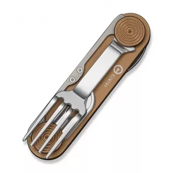 CIVIVI Partake zakmes Coyote Brown G10 greep, Nitro-V staal drop point lemmet