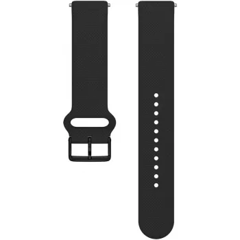 Polar Ignite 3 siliconenband 20 mm S-L, zwart