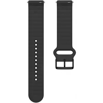 Polar Ignite 3 siliconenband 20 mm S-L, zwart