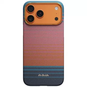 PITAKA Edge Case California Dream 04 Sunset voor iPhone 17 Pro Max – ultradunne aramidevezel achterkant met MagSafe