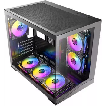 Antec CX M3 ARGB B mini-tower pc-behuizing, gehard glas, 3x 120mm ARGB-ventilator, microATX