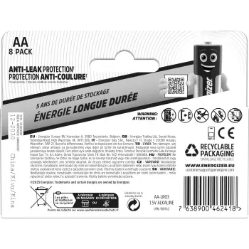 Energizer Everyday alkalinebatterijen AA/LR6 (DHP8)