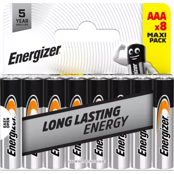 Energizer Everyday alkalinebatterijen AAA/LR03, verpakking van 8 (DHP8)