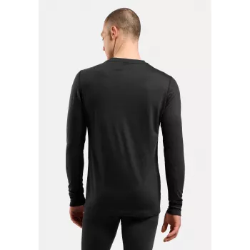 Odlo Merino 200 BL Top Crew Neck LS heren onderhemd - zwart