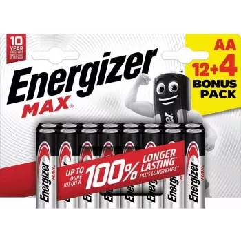 Energizer Max 316920 AA Mignon alkalinebatterij, 1,5 V, 16-pack