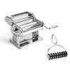 Marcato Atlas+ Chrome Pastamachine met Pastabike Multi-Cutter