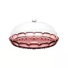 Guzzini Vanity taartschaal met stolp, Mauve