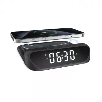 SBS wekker met 15 W draadloze oplader (TEWIRCLOCK)