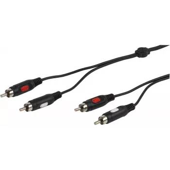 Vivanco audiokabel 2xRCA naar 2xRCA 1,5 m (VVA2RCA15MMK)