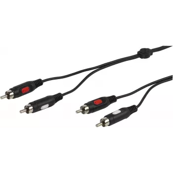 Vivanco audiokabel 2xRCA naar 2xRCA 2,5 m (VVA2RCA25MMK)