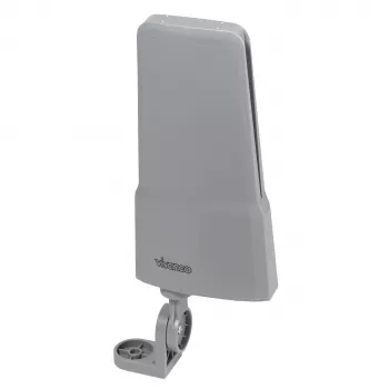 Vivanco VVANOUT42DBG actieve buitenantenne voor DAB/DAB+ en DVB-T/DVB-T2, 42 dB versterking, F-stekker, zwart/grijs