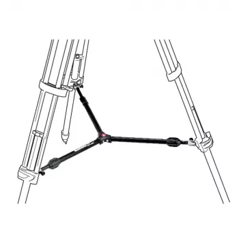 Manfrotto 537SPRB middensteg-spreider voor statiefpoten, aluminium, zwart
