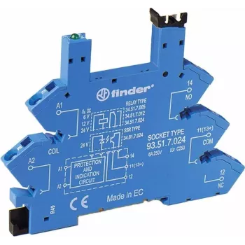 Finder 93.51.7.024 relaissokkel 6-24VDC (93517024)