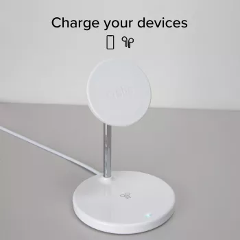 SBS 2in1-oplaadstandaard, wit (TEWIRMAG2IN1)