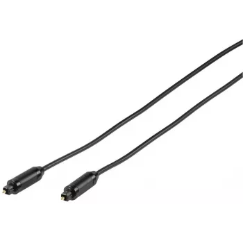 Vivanco optische Toslink-kabel, verguld, male-male, 2 m, zwart (VVATOSL20K)