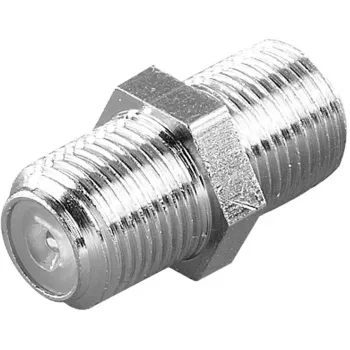 Vivanco dubbele F-aansluiting, 2 stuks (VVSATADAPTMMF)