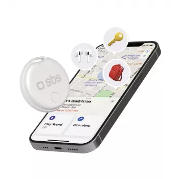SBS Track My Circle Apple Find My-compatibele tracker - wit