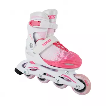 Roces Jokey X Girl verstelbare inline-skates 38-41 wit roze lila