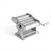 Marcato Atlas+ ICE handmatige pastamachine, 150 mm walsen, 10 diktestanden, verchroomd stalen behuizing, ice