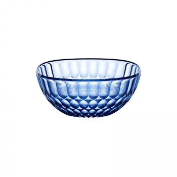 Guzzini Vanity Bowl 25 cm Denim Blue – transparante SAN serveer- en decoschaal, 2,5 L