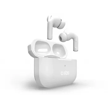 SBS Air Kab Max TWS-oortjes met draadloze oplaadcase, wit (TEEARTWSPMAXBTW)
